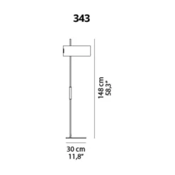 1953/ 343 Stehleuchte