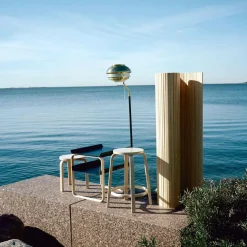 64 Barhocker Gestell klar lackiert 65cm