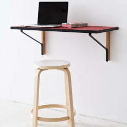 64 Barhocker Gestell klar lackiert 65cm