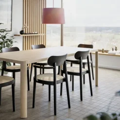 118 F Armlehnstuhl mit Rohrgeflecht