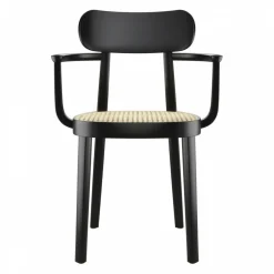 118 F Armlehnstuhl mit Rohrgeflecht