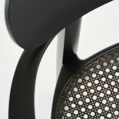 118 FV Armlehnstuhl mit Rohrgeflecht Dark Melange