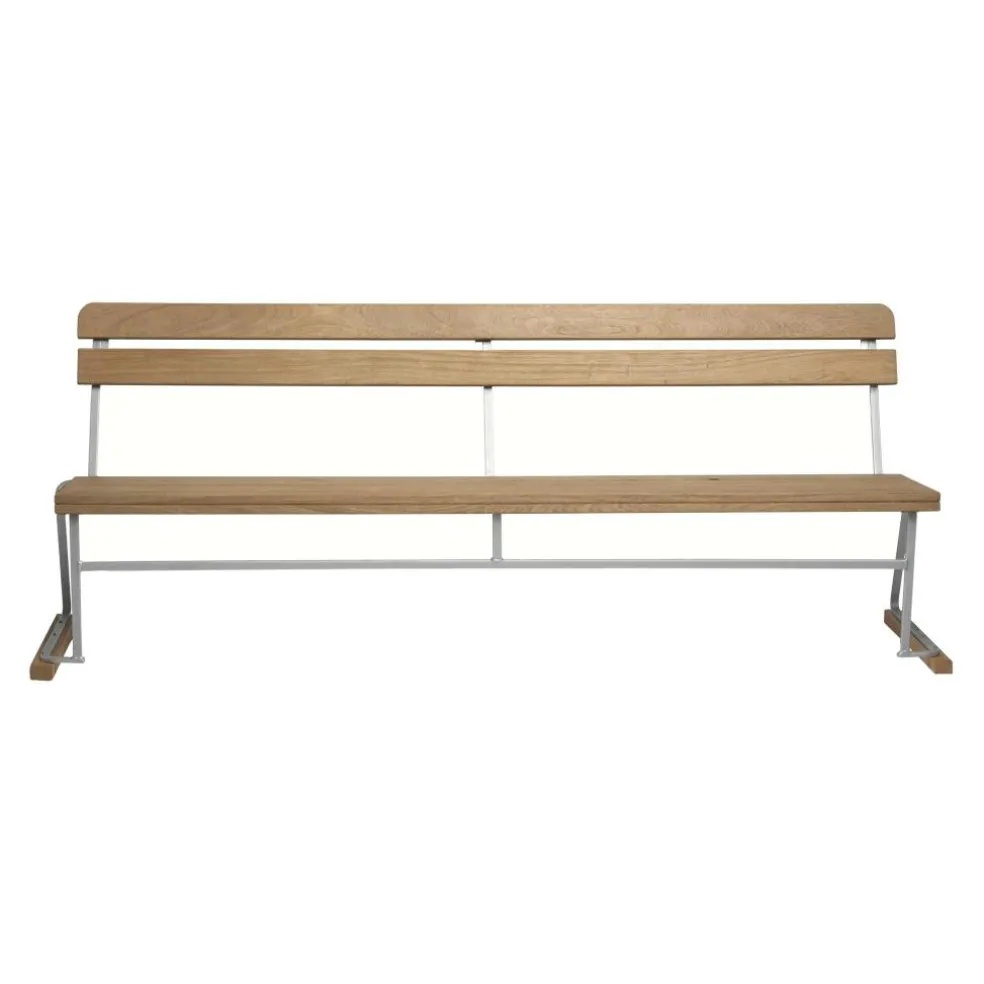 5 Gartenbank 204x77cm Eiche