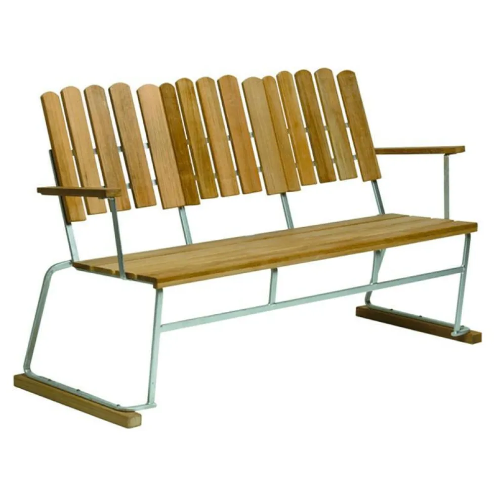 6 Gartenbank 140x85cm Teak
