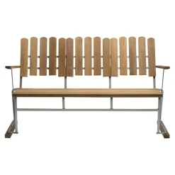 6 Gartenbank 140x85cm Teak
