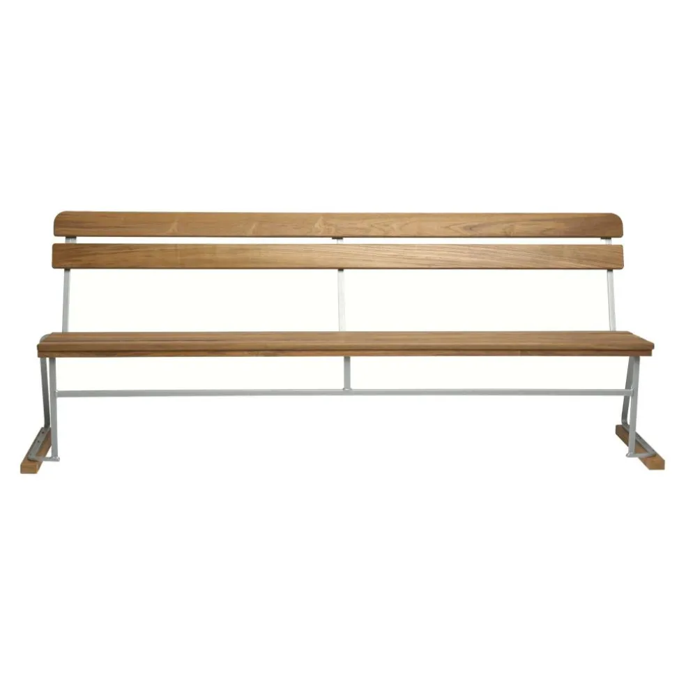 5 Gartenbank 204x77cm Teak