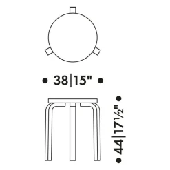 60 Hocker Gestell lackiert