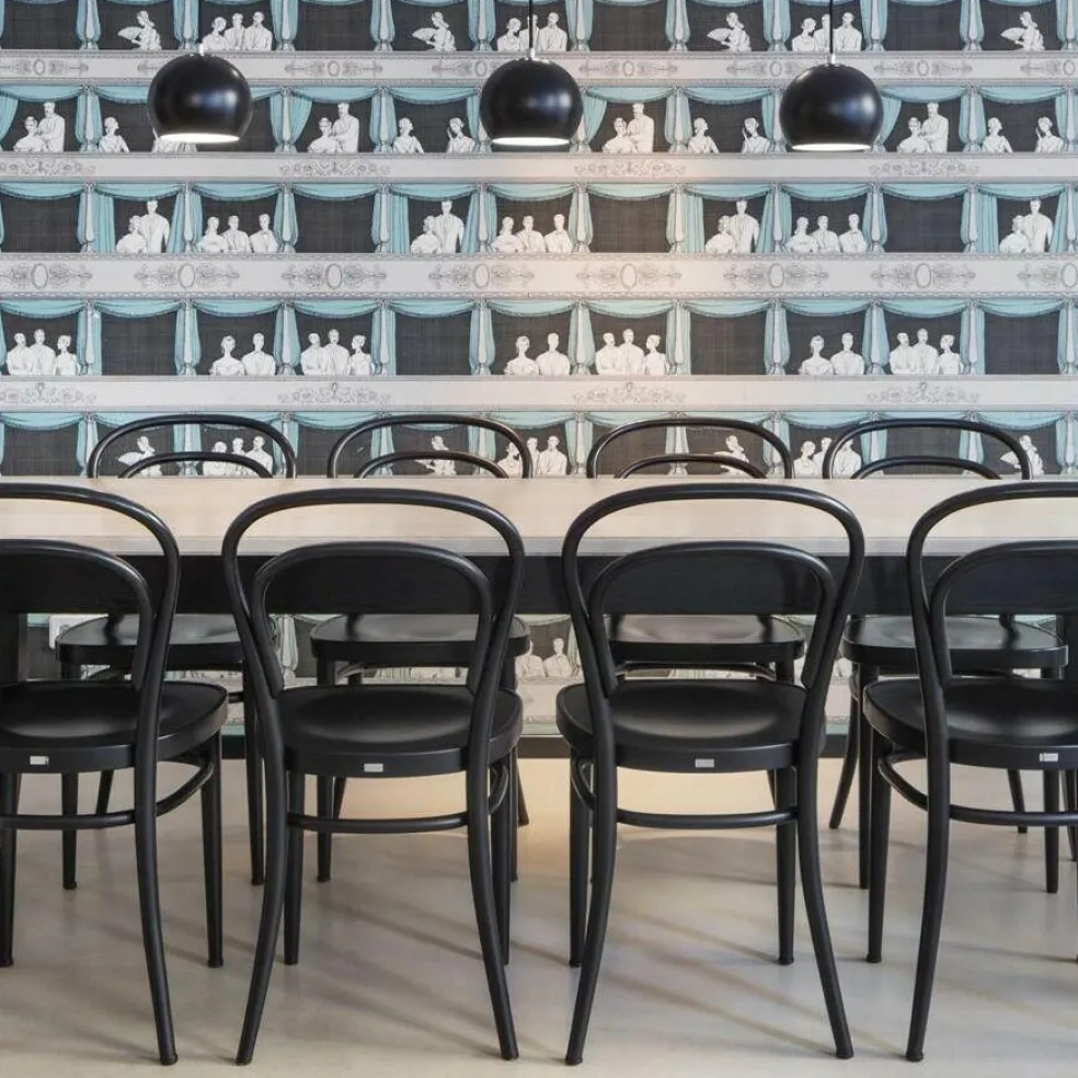 214 M Bugholzstuhl mit Muldensitz