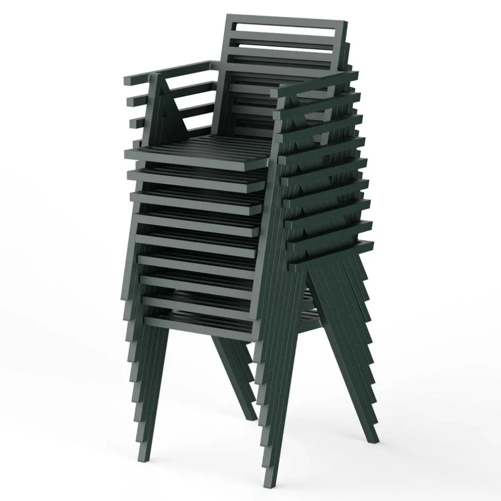 19 Outdoors Armlehnstuhl stapelbar