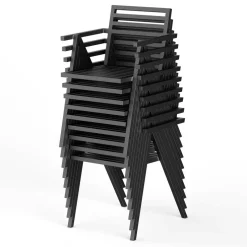 19 Outdoors Armlehnstuhl stapelbar