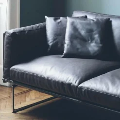 8 Piero Lissoni 3-Sitzer Ledersofa