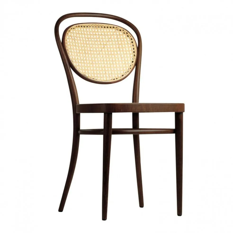 215 R Bugholzstuhl mit Rohrgeflecht