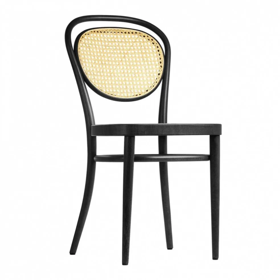 215 R Bugholzstuhl mit Rohrgeflecht