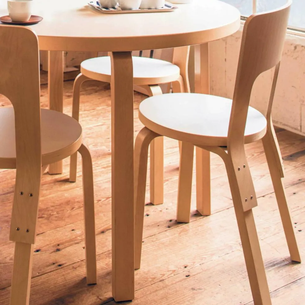 66 Stuhl Gestell klar lackiert