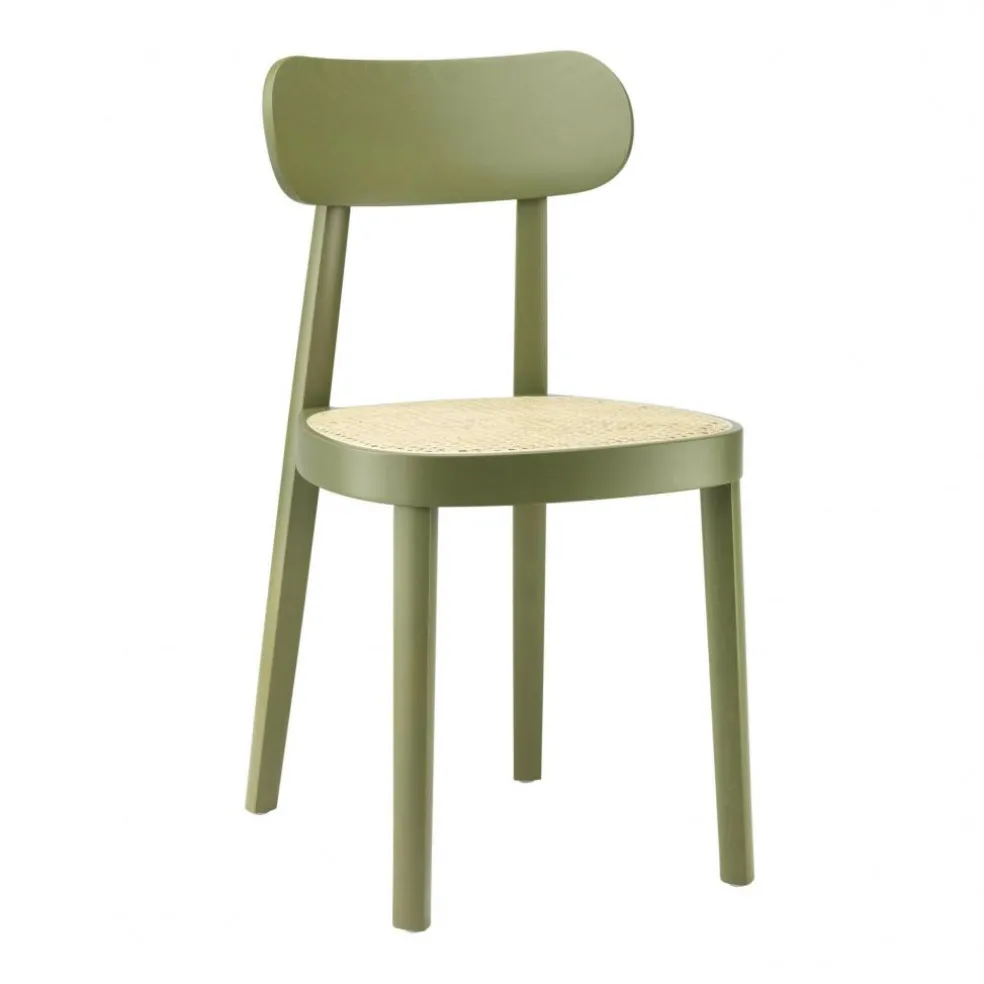 118 Stuhl mit Rohrgeflecht