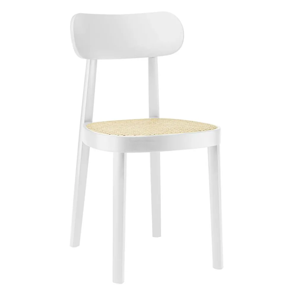 118 Stuhl mit Rohrgeflecht