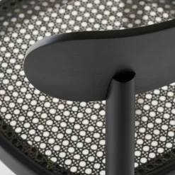 118 Stuhl mit Rohrgeflecht Dark Melange