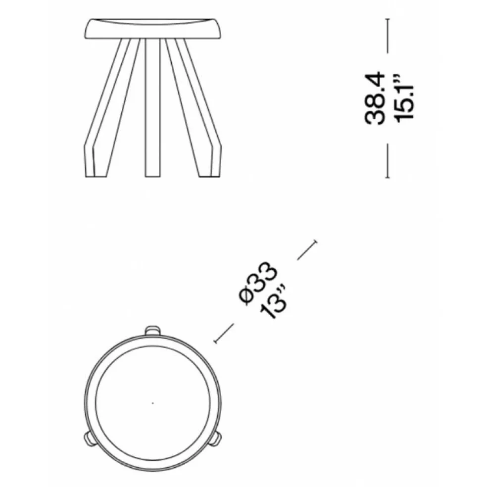 523 Tabouret Méribel Hocker