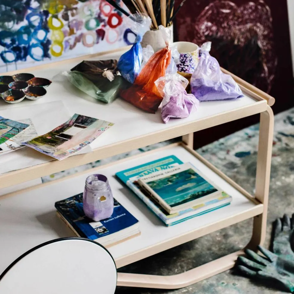 901 Teewagen Gestell Birke