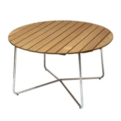 9A 120 Gartenesstisch Ø120cm Eiche