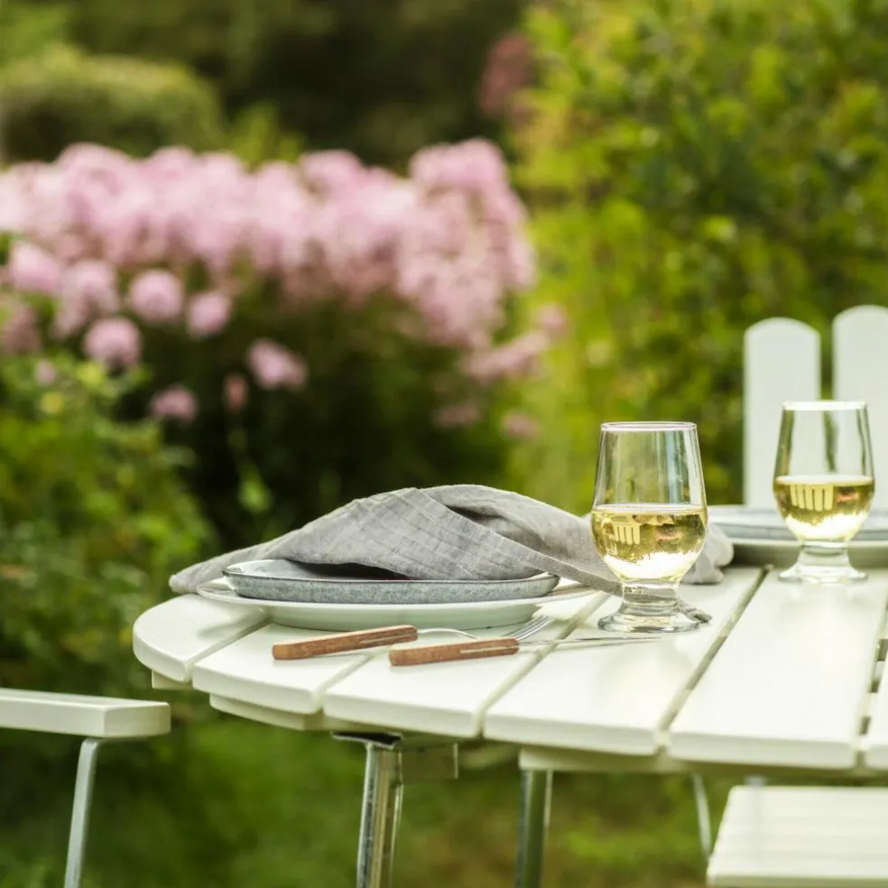 9A 120 Gartenesstisch Ø120cm Eiche