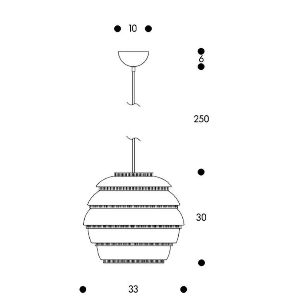 A331 Beehive Pendelleuchte