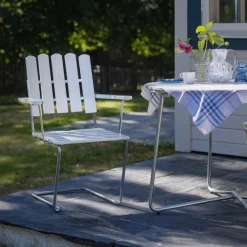 A2 Gartenarmlehnstuhl Eiche