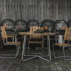 A2 Gartenarmlehnstuhl Teak