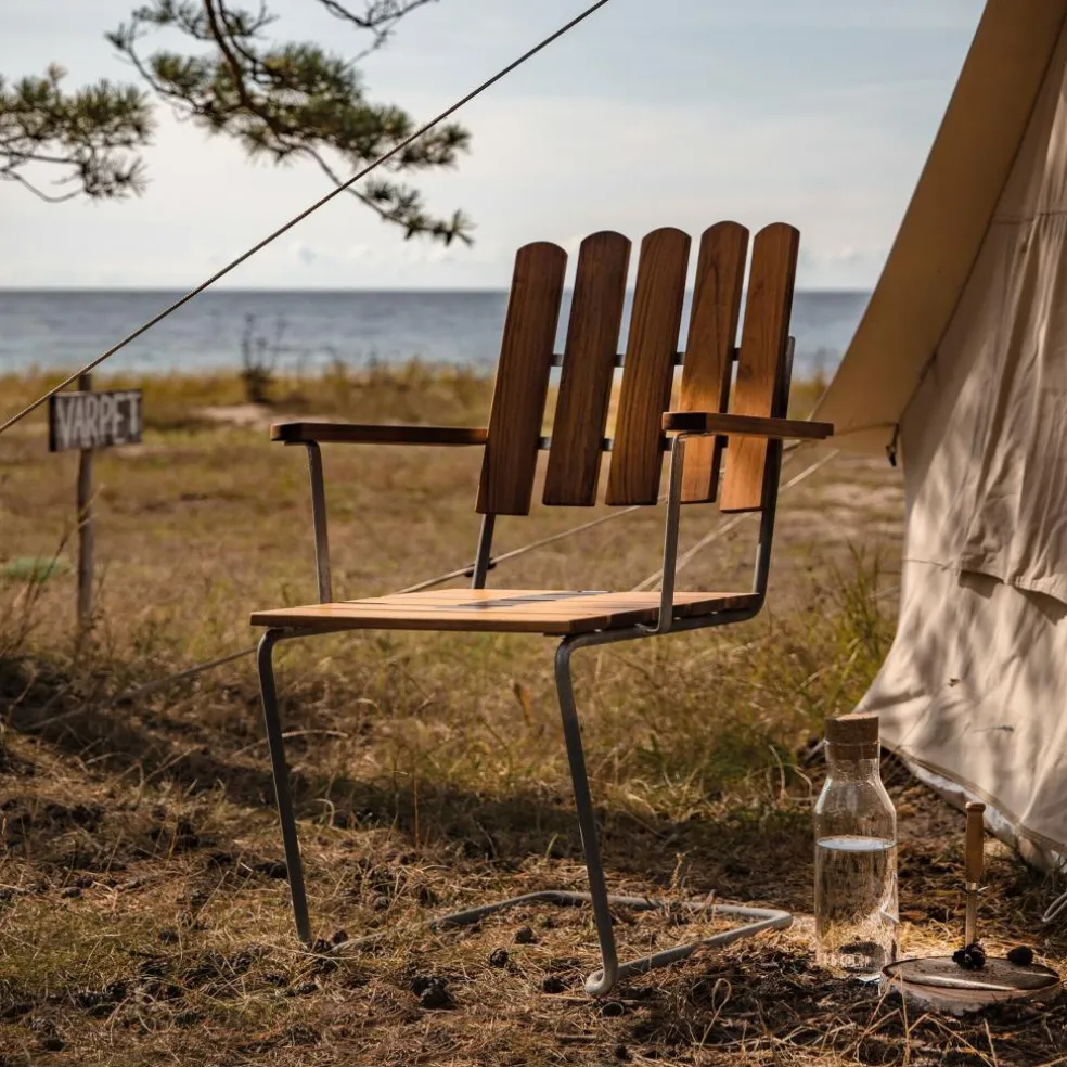 A2 Gartenarmlehnstuhl Teak