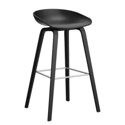 AAS 32 2.0 Barhocker hoch Eiche schwarz lackiert