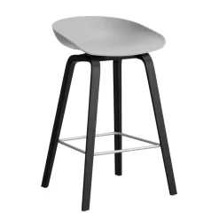 AAS 32 2.0 Barhocker niedrig Eiche schwarz lackiert