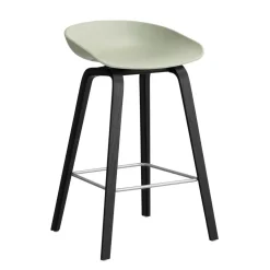 AAS 32 2.0 Barhocker niedrig Eiche schwarz lackiert