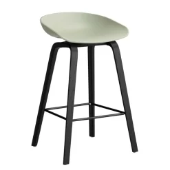 AAS 32 2.0 Barhocker niedrig Eiche schwarz lackiert