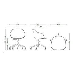 About a Chair AAC 252 2.0 Bürodrehstuhl höhenverstellbar
