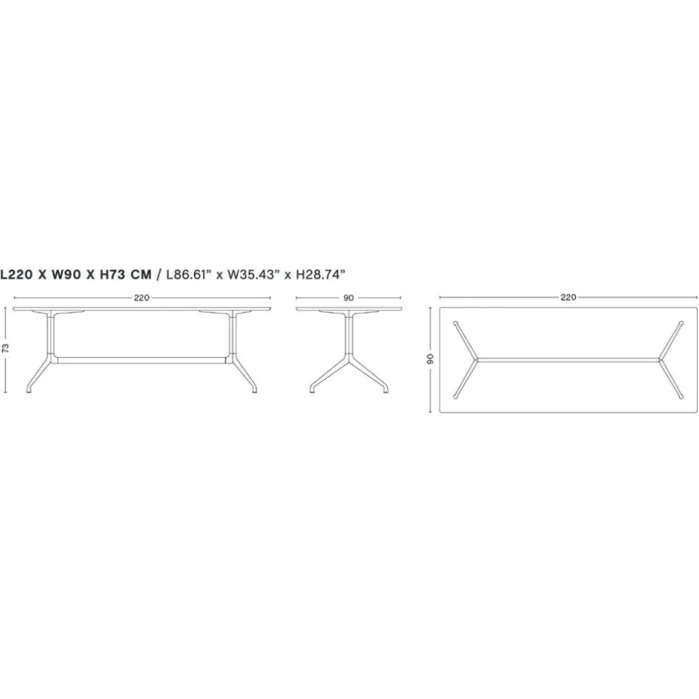 About a Table AAT 10 Esstisch Tischplatte Laminat