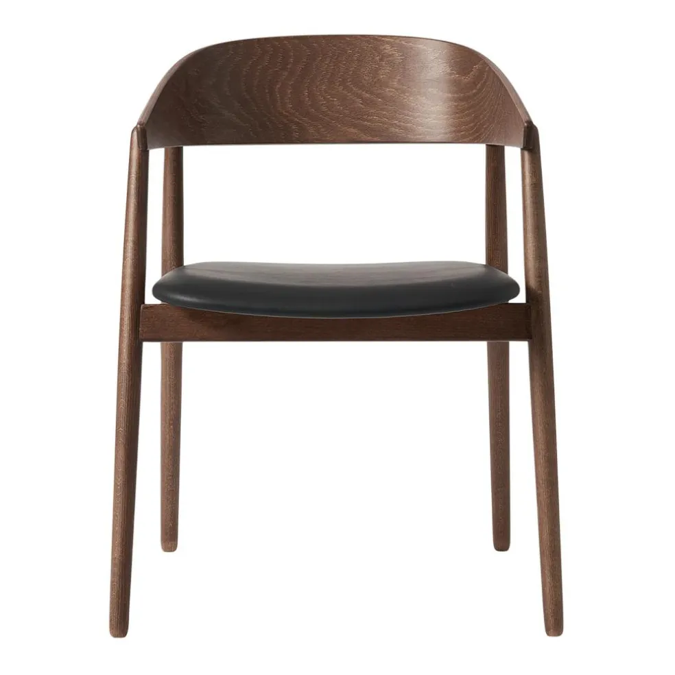 AC2 Armlehnstuhl PU-Leder Gestell Buche