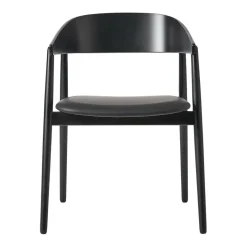 AC2 Armlehnstuhl PU-Leder Gestell Buche