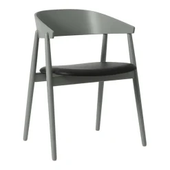 AC2 Armlehnstuhl PU-Leder Gestell Buche