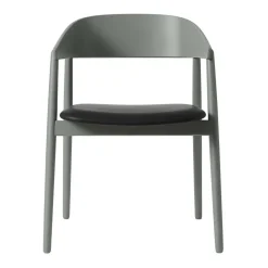 AC2 Armlehnstuhl PU-Leder Gestell Buche