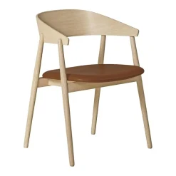 AC2 Armlehnstuhl PU-Leder Gestell Buche