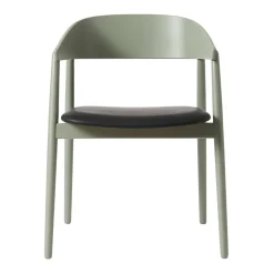 AC2 Armlehnstuhl PU-Leder Gestell Buche