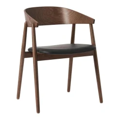 AC2 Armlehnstuhl PU-Leder Gestell Buche