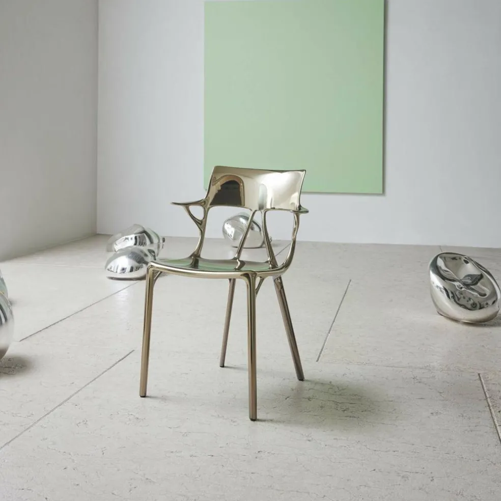 AI Metal Armlehnstuhl