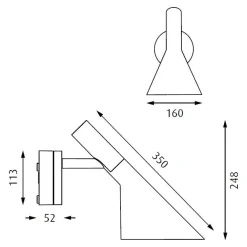 AJ 50 LED Außenwandleuchte
