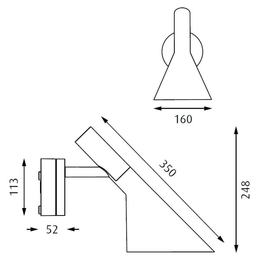 AJ 50 LED Außenwandleuchte