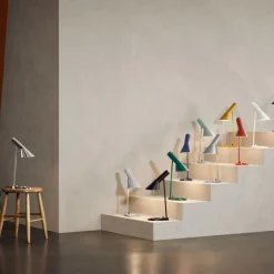 AJ Mini Tischleuchte Edelstahl