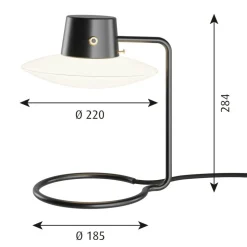 AJ Oxford Tischleuchte H 28cm