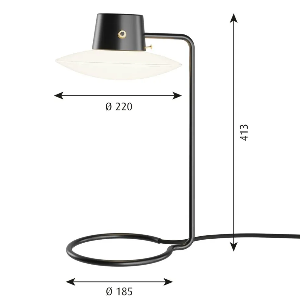 AJ Oxford Tischleuchte H 41cm