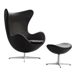 Aktion Egg Chair/Das Ei™ Sessel + Hocker Leder