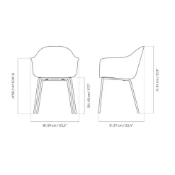 Aktionsset Harbour Armlehnstuhl Stahlgestell schwarz + Fell